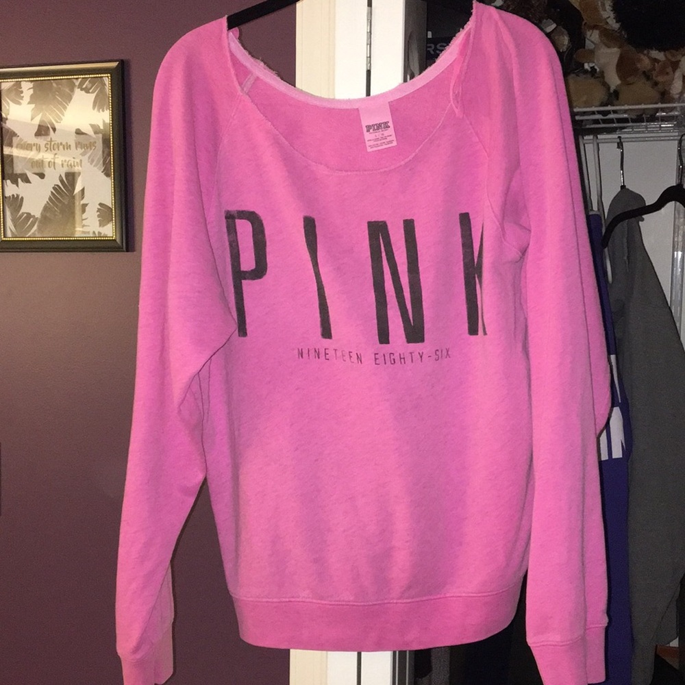PINK crew neck sweatshirt